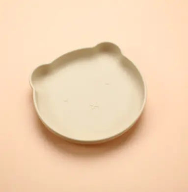Silicone Baby Dinner Plate & Rabbit Bowl Set – 3-Piece Feeding Set