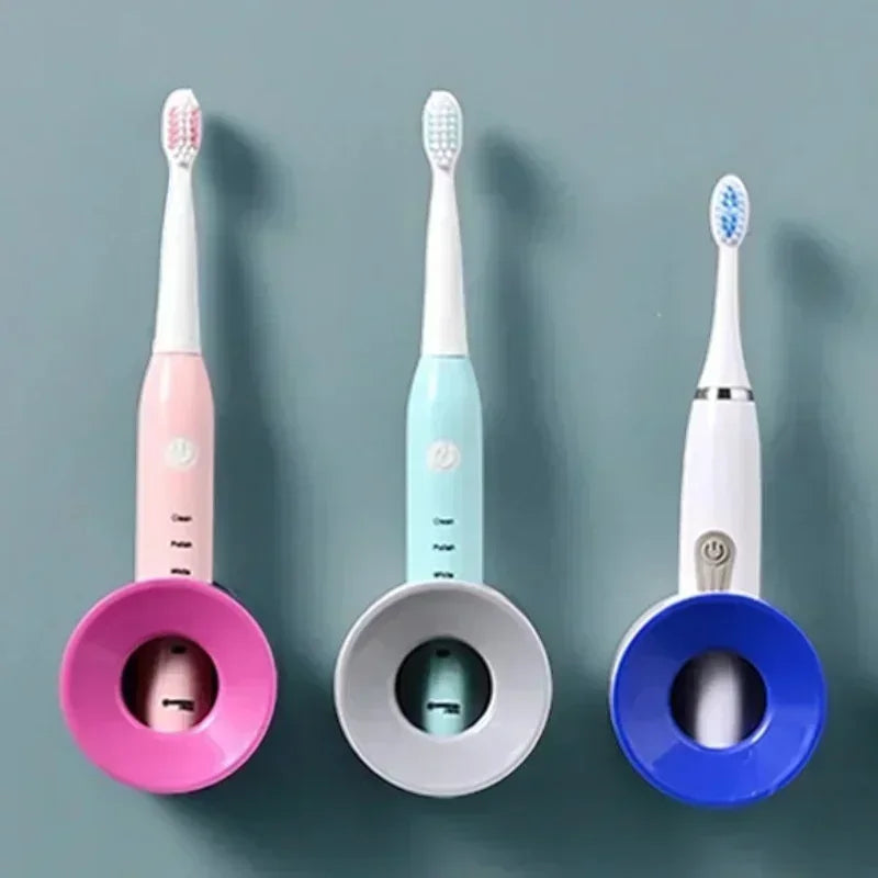 Bathroom Wall-Mounted Toothbrush Holder – Single & Double Hole Organizer