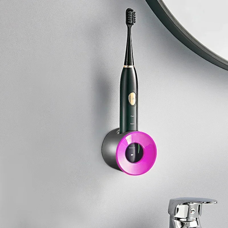 Bathroom Wall-Mounted Toothbrush Holder – Single & Double Hole Organizer