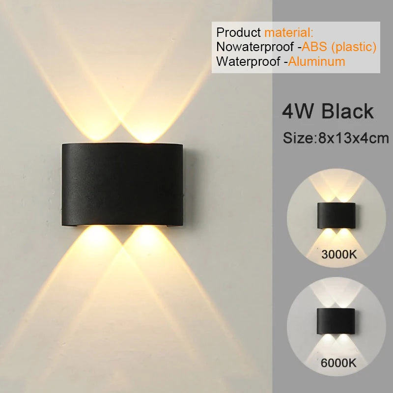Modern LED Wall Sconce – Up & Down Light (White)