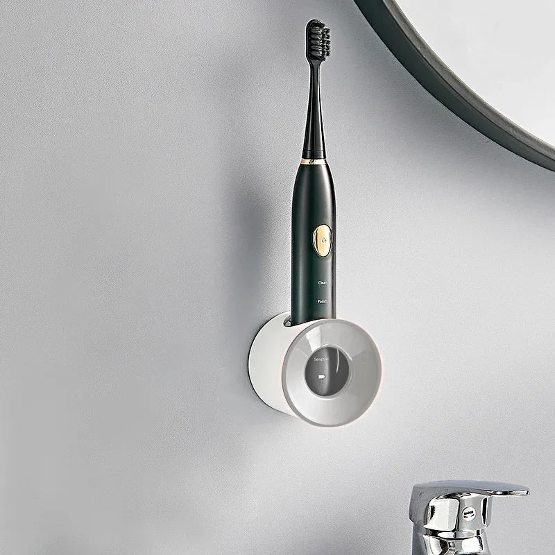 Bathroom Wall-Mounted Toothbrush Holder – Single & Double Hole Organizer
