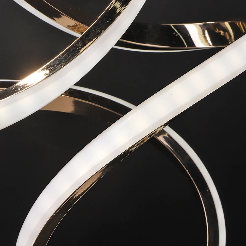 Modern LED Spiral Table Lamp – Eye-Caring Curved Light