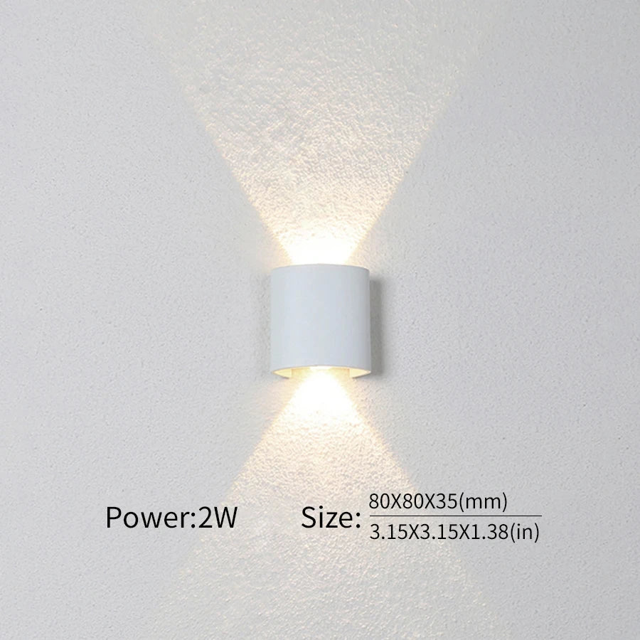 Waterproof LED Wall Lamp – IP66 Indoor/Outdoor Minimalist Light