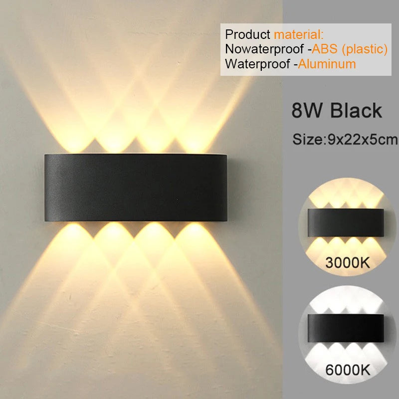 Modern LED Wall Sconce – Up & Down Light (White)