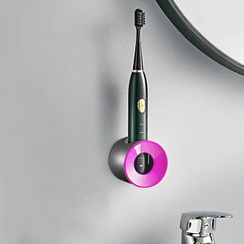 Bathroom Wall-Mounted Toothbrush Holder – Single & Double Hole Organizer