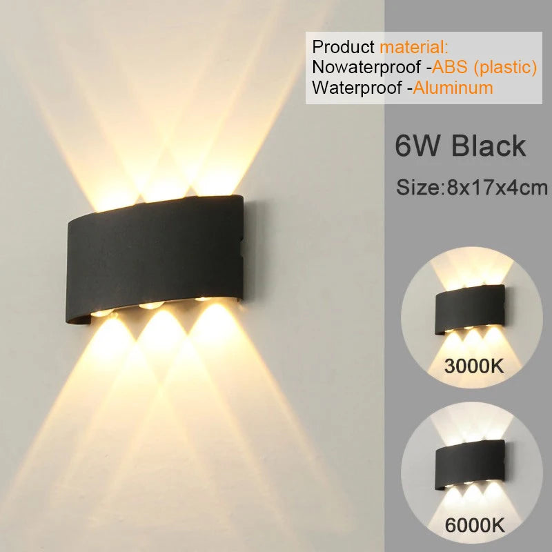 Modern LED Wall Sconce – Up & Down Light (White)
