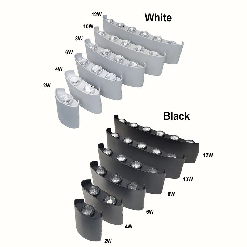 Modern LED Wall Sconce – Up & Down Light (White)