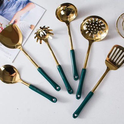 Luxury Kitchen Utensil Set with Stainless Steel Tools