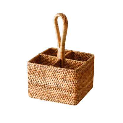 Rattan Storage Basket for Organizing and Decor