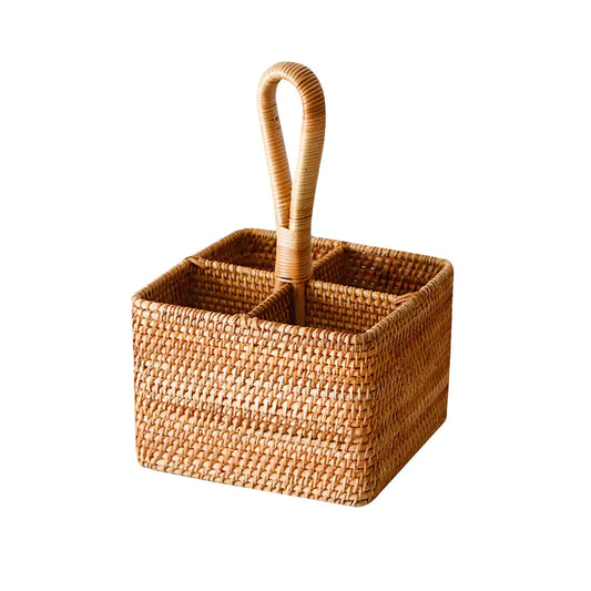 Rattan Storage Basket for Organizing and Decor