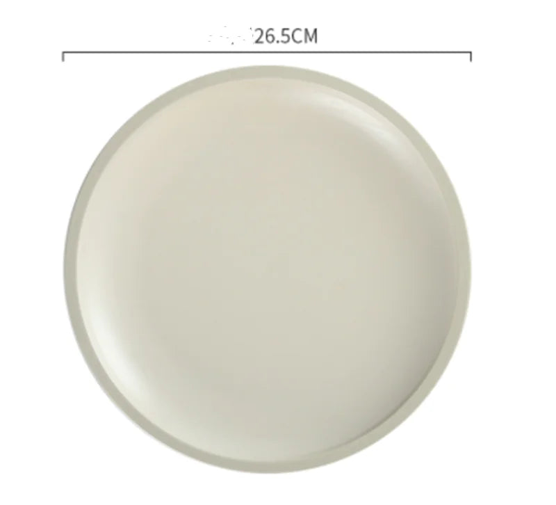 Morandi Matte Ceramic Dinner Plate Set – Modern Minimalist Tableware