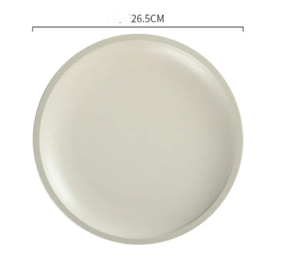 Morandi Matte Ceramic Dinner Plate Set – Modern Minimalist Tableware