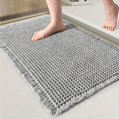 Super Absorbent Bathroom Mat – Rubber Backed & Quick-Dry