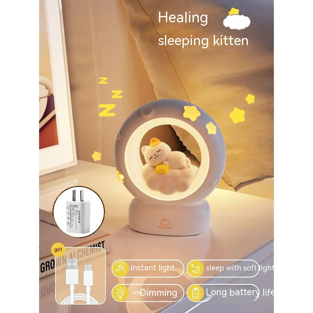 Children’s Bedside Sleeping Lamp – Soothing Light with Cute Animal Design