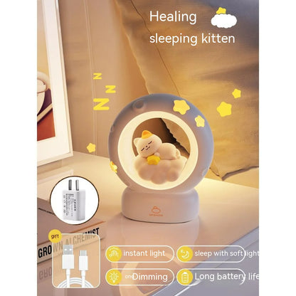 Children’s Bedside Sleeping Lamp – Soothing Light with Cute Animal Design
