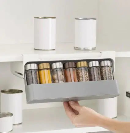 Multi-Compartment Hanging Kitchen Spice Rack