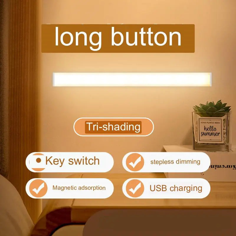 Rechargeable LED Bedside Lamp with Eye Protection