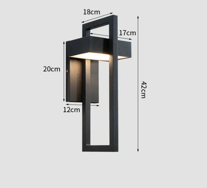 Modern LED Outdoor Wall Lamp – Waterproof & Stylish