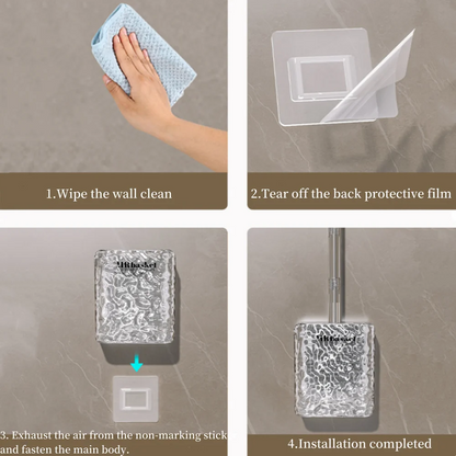 luxury Wall-Mounted Toilet Brush Set – Sleek & Hygienic Design