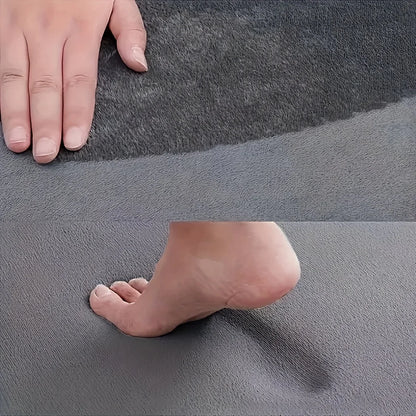 Bathroom flannel absorbent soft floor mat