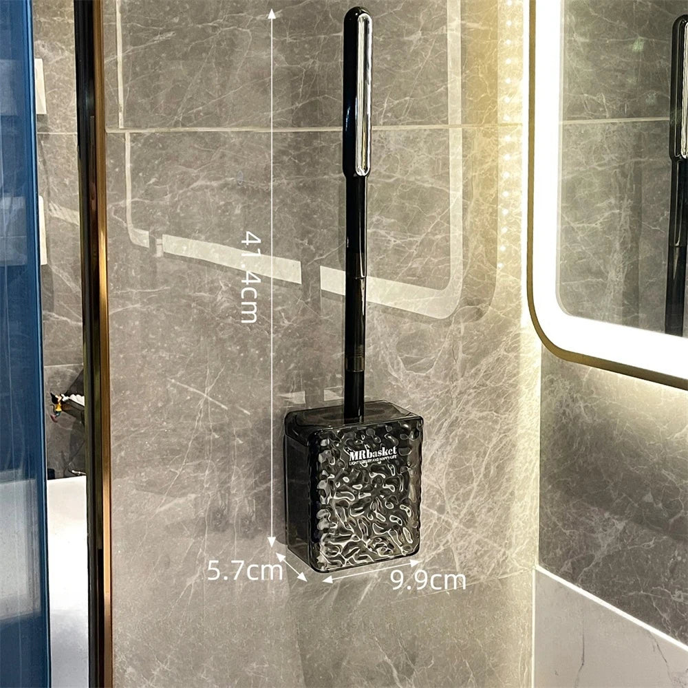luxury Wall-Mounted Toilet Brush Set – Sleek & Hygienic Design