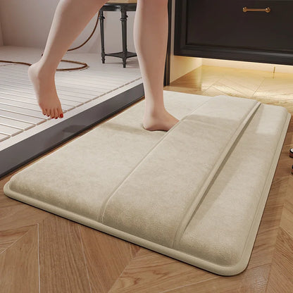 Quick-Absorbing Bathroom Floor Mats – Soft & Non-Slip