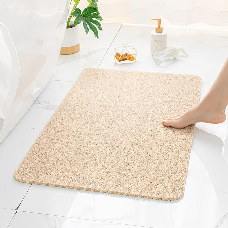 Bathroom Shower Mat – Non-Slip PVC Loofah Rug