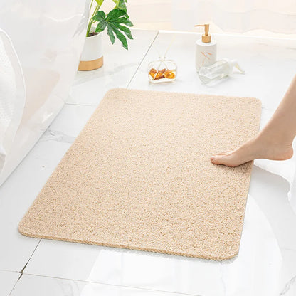 Bathroom Shower Mat – Non-Slip PVC Loofah Rug
