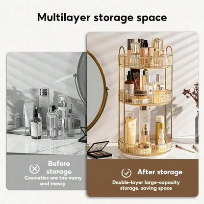 3-Tier Rotating Makeup & Skincare Organizer