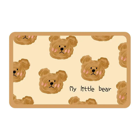 Animal Print Diatom Mud Bathroom Mat – Absorbent & Non-Slip