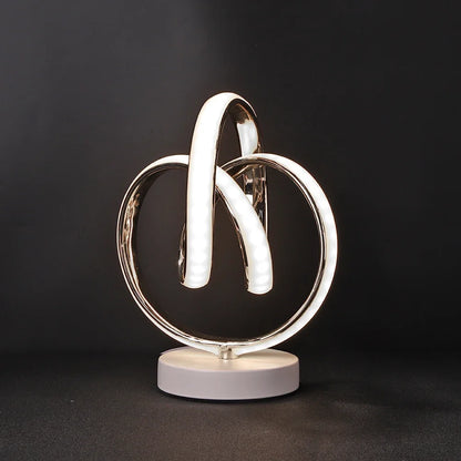 Modern LED Spiral Table Lamp – Eye-Caring Curved Light