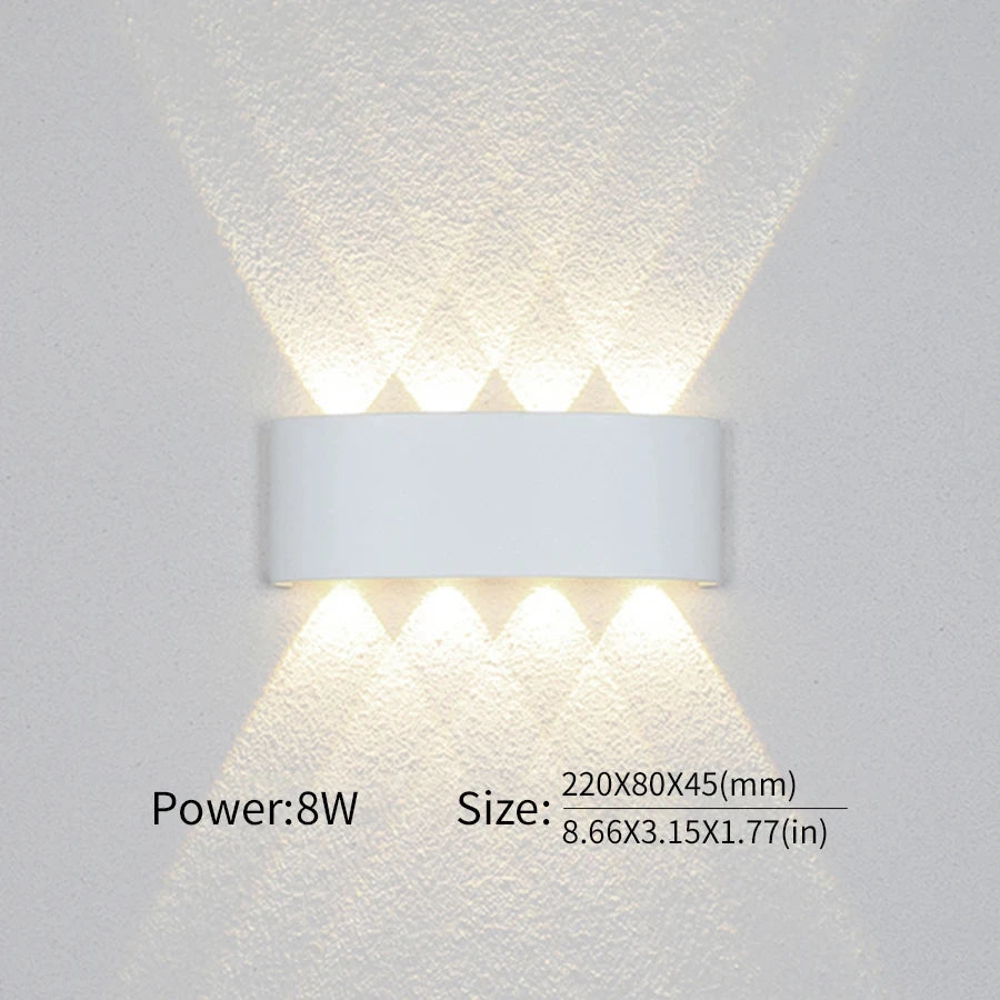 Waterproof LED Wall Lamp – IP66 Indoor/Outdoor Minimalist Light