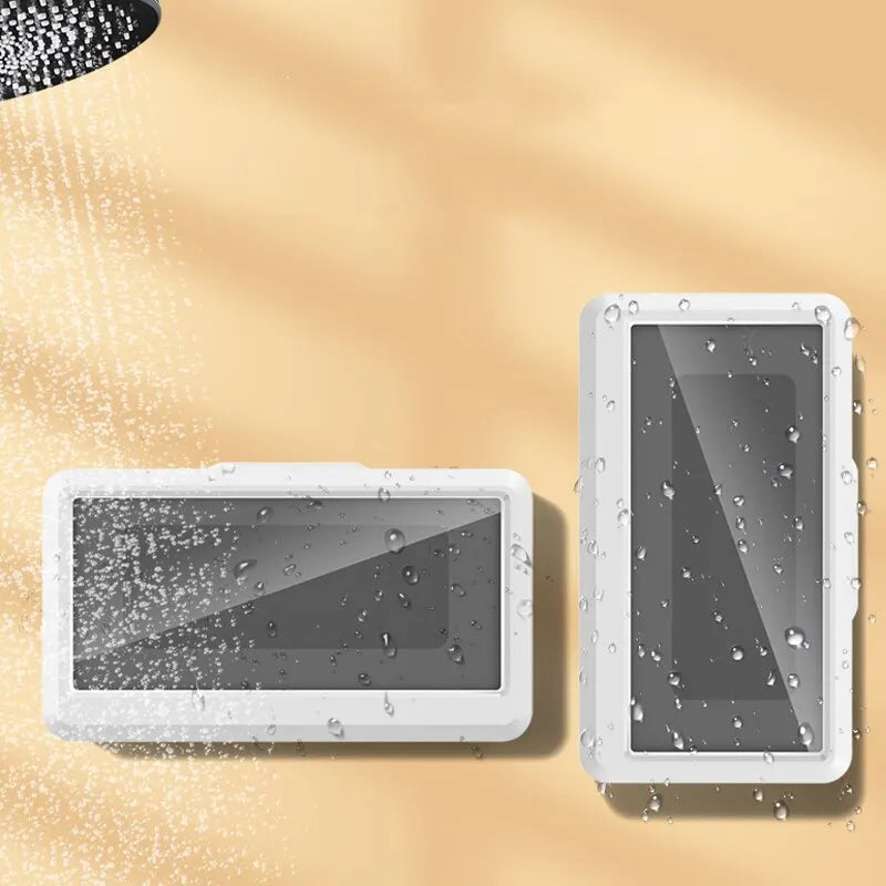 Waterproof Wall-Mounted Bathroom Phone Holder