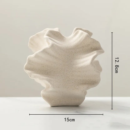 Petal Wave Ceramic Vase