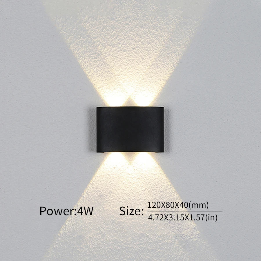 Waterproof LED Wall Lamp – IP66 Indoor/Outdoor Minimalist Light