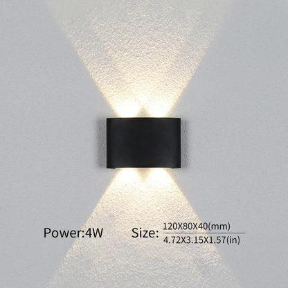 Waterproof LED Wall Lamp – IP66 Indoor/Outdoor Minimalist Light