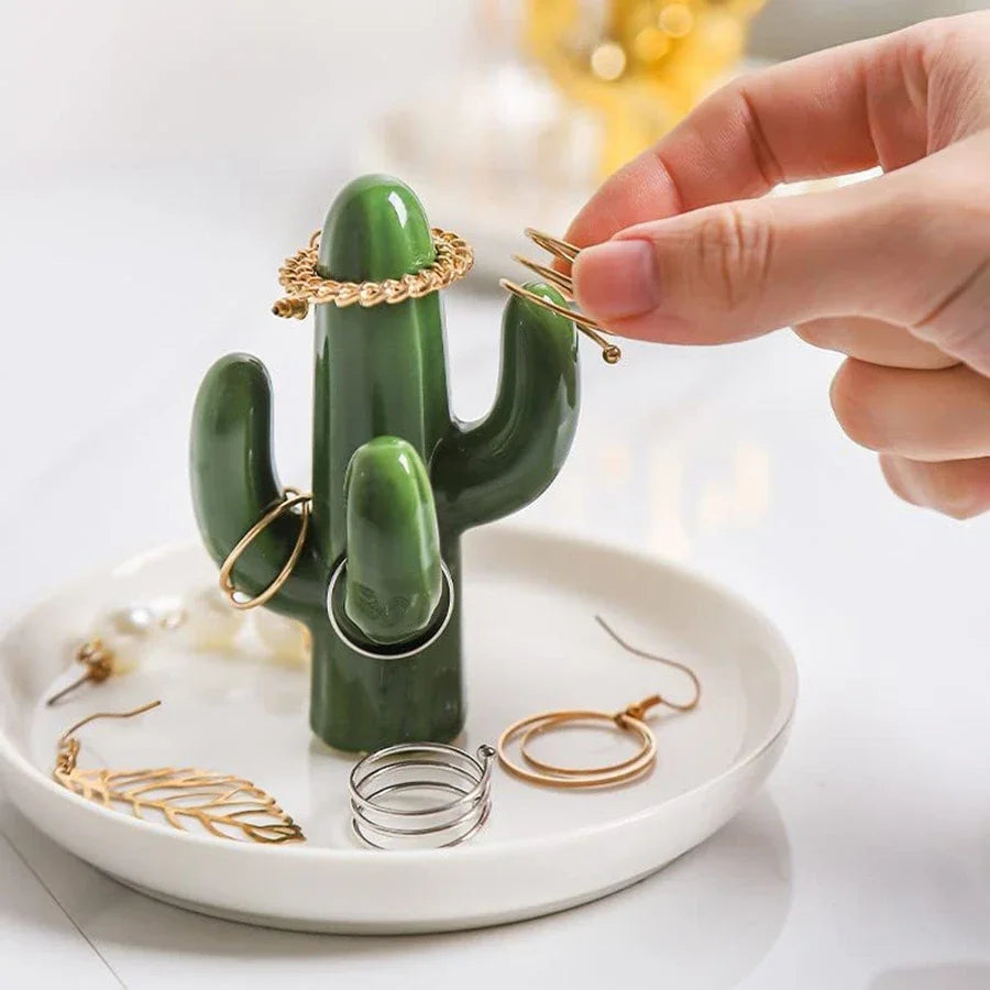 Nordic Gold Ceramic Jewelry Tray