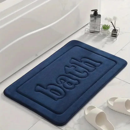 Bathroom Anti-Slip Flannel Fabric Mats.