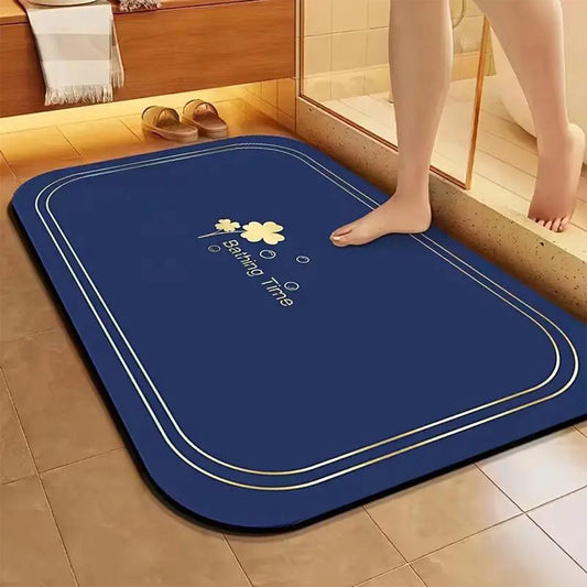 Diatom Bathroom Quick-Drying Mat – Non-Slip & Ultra Absorbent