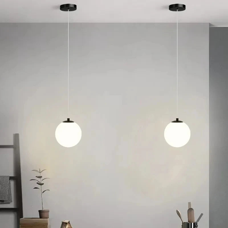Modern Nordic Glass LED Pendant Light