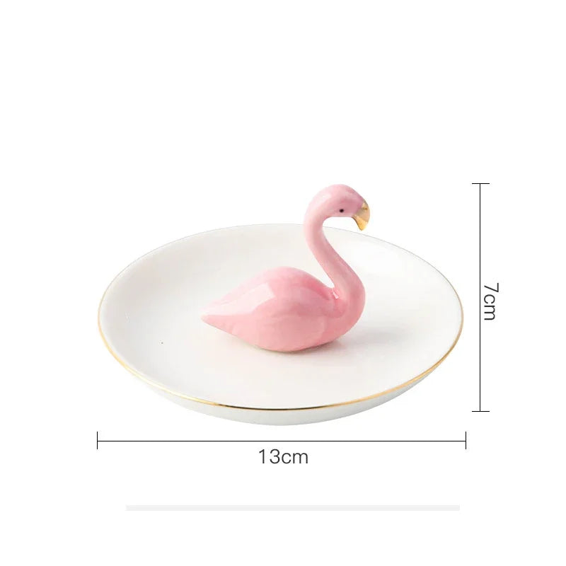 Nordic Gold Ceramic Jewelry Tray