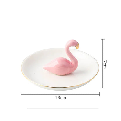 Nordic Gold Ceramic Jewelry Tray