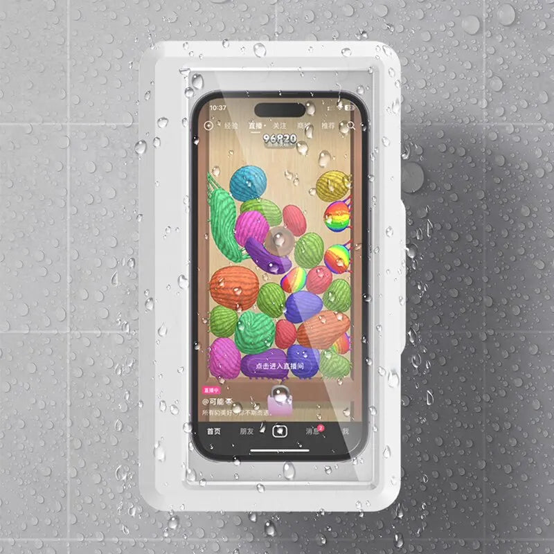 Waterproof Wall-Mounted Bathroom Phone Holder