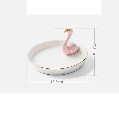 Nordic Gold Ceramic Jewelry Tray