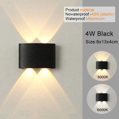 Modern LED Wall Sconce – Up & Down Light (White)