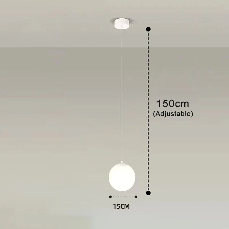 Modern Nordic Glass LED Pendant Light