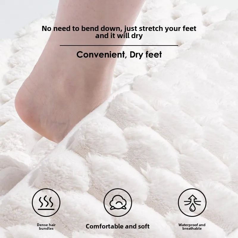 Quick-Absorbing Bathroom Floor Mats – Soft & Non-Slip