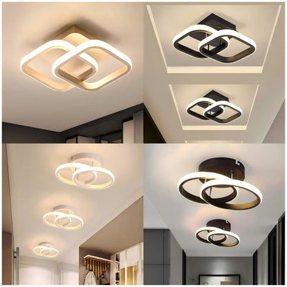 Modern LED Ceiling Lamp – 3-Color Aisle & Bedroom Light