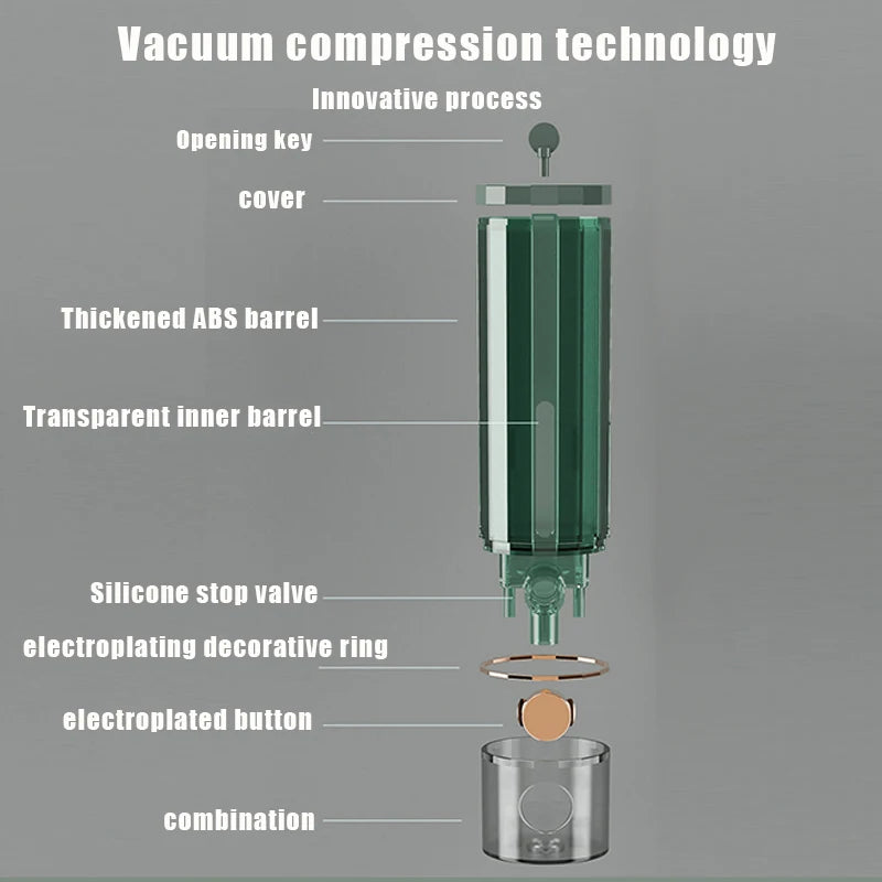 Wall-Mounted Shampoo & Lotion Dispenser