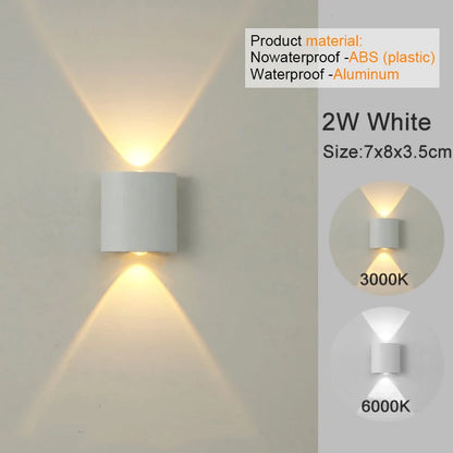 Modern LED Wall Sconce – Up & Down Light (White)